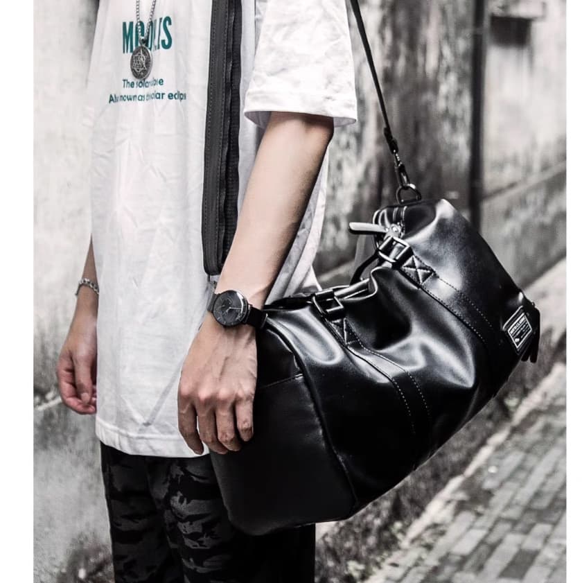 キャリー オン バッグ 上質レザー 旅行用多機能バッグ