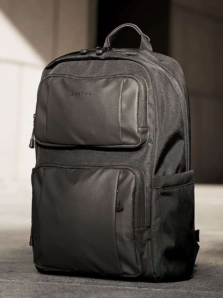 キャリーオンバッグ 多機能二層式ビジネスリュック