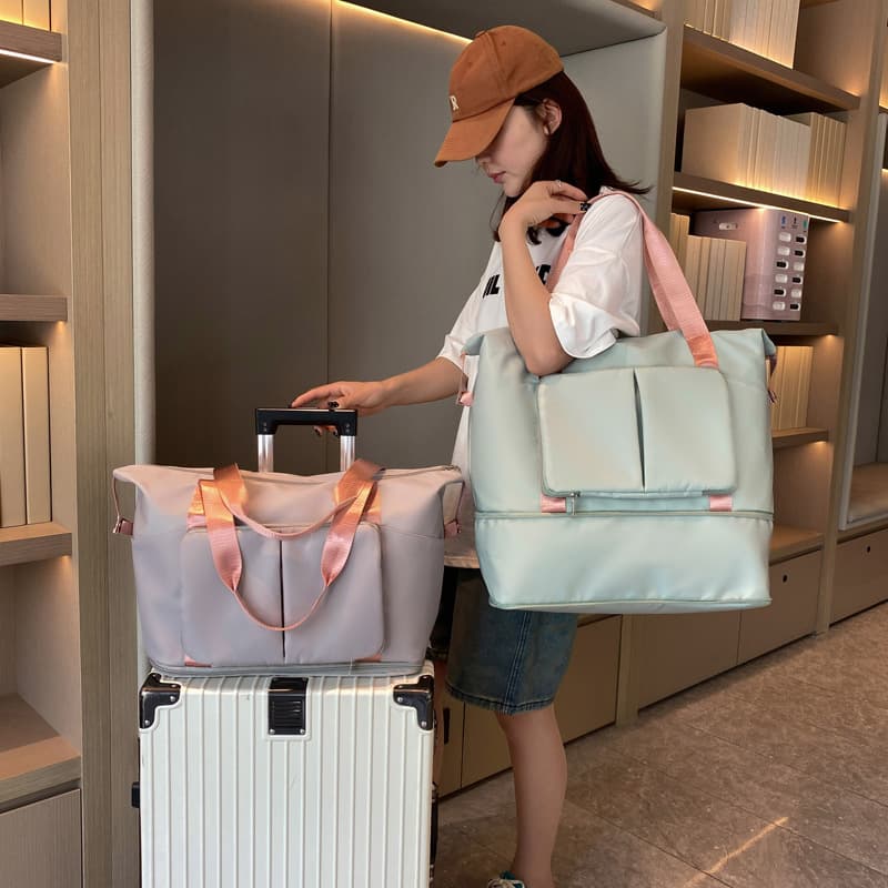 キャリーオンバッグ 旅行用キャリーオン対応ナイロントートバッグ
