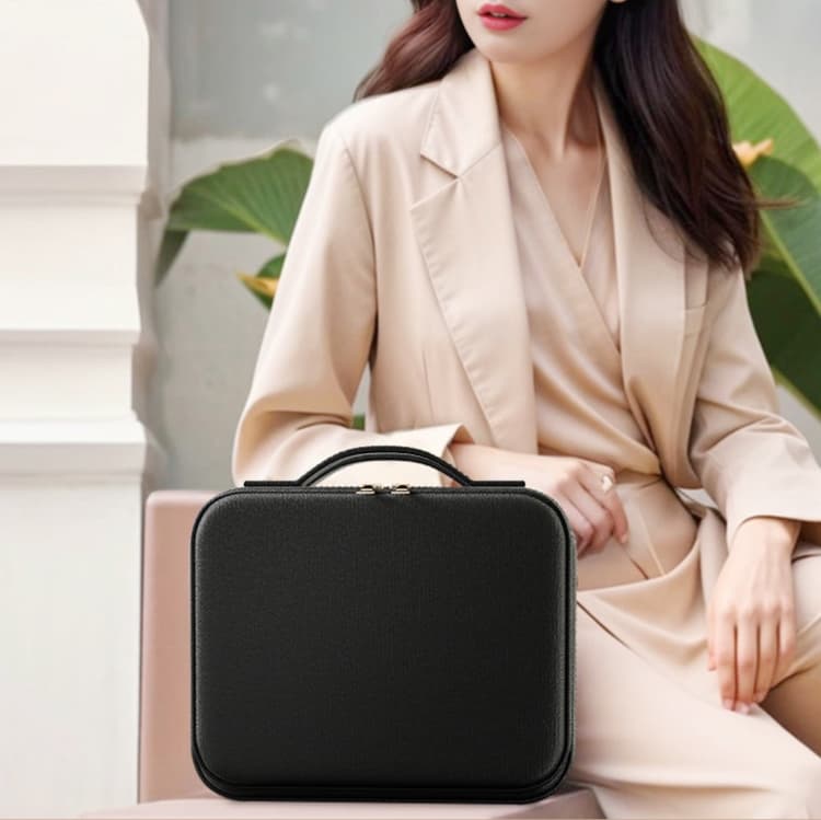 キャリーオンバッグ 化粧品収納付き大容量メイクボックス