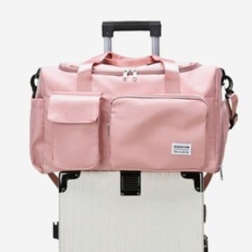 キャリーオンバッグ 多機能ポケット付き軽量旅行バッグ